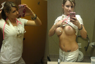 nurse nude selfie